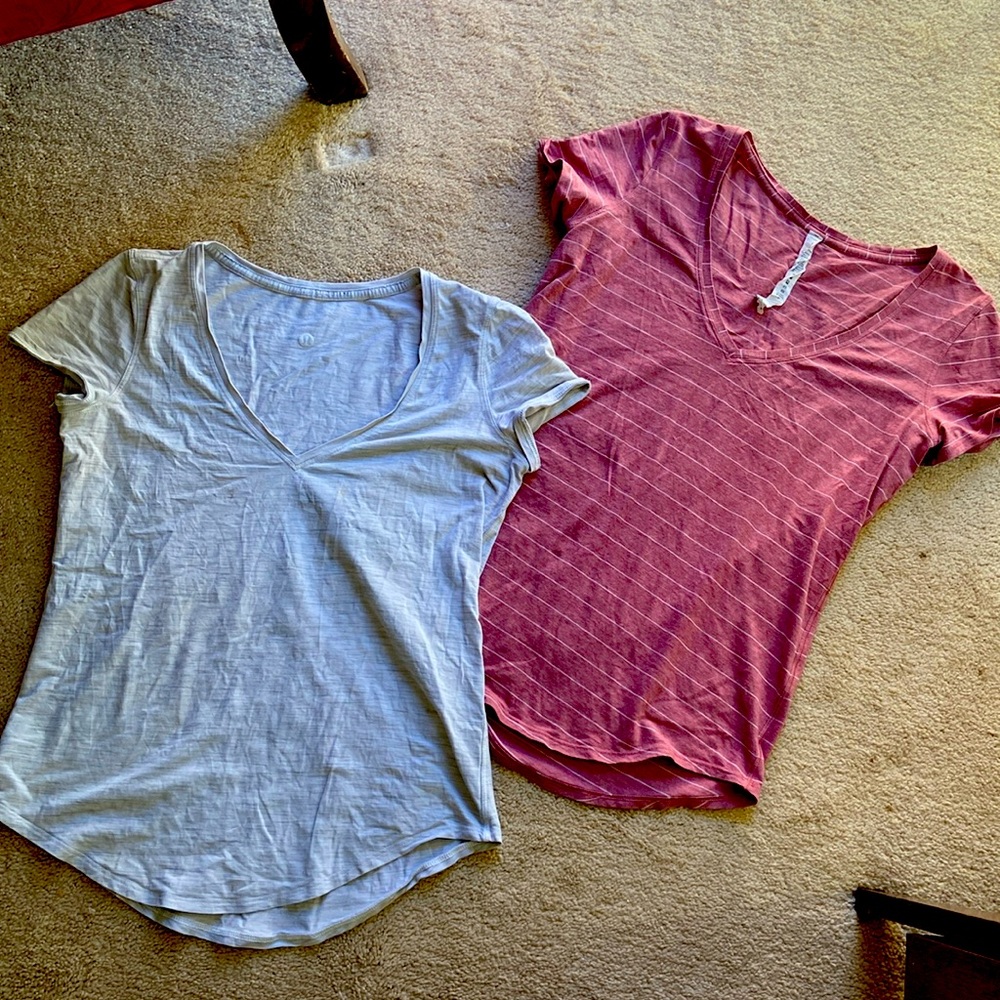 Lululemon shirts, sold as pair, size 4